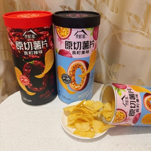 良町屋原切薯片百香果味劲辣味110g马铃薯片土豆片解馋办公室零食