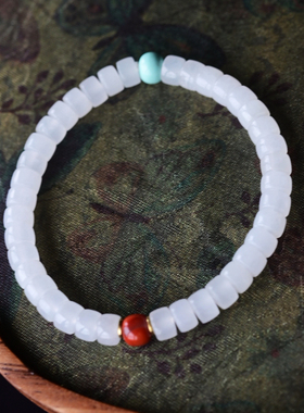 一斤钻戒天然和田白玉18K金