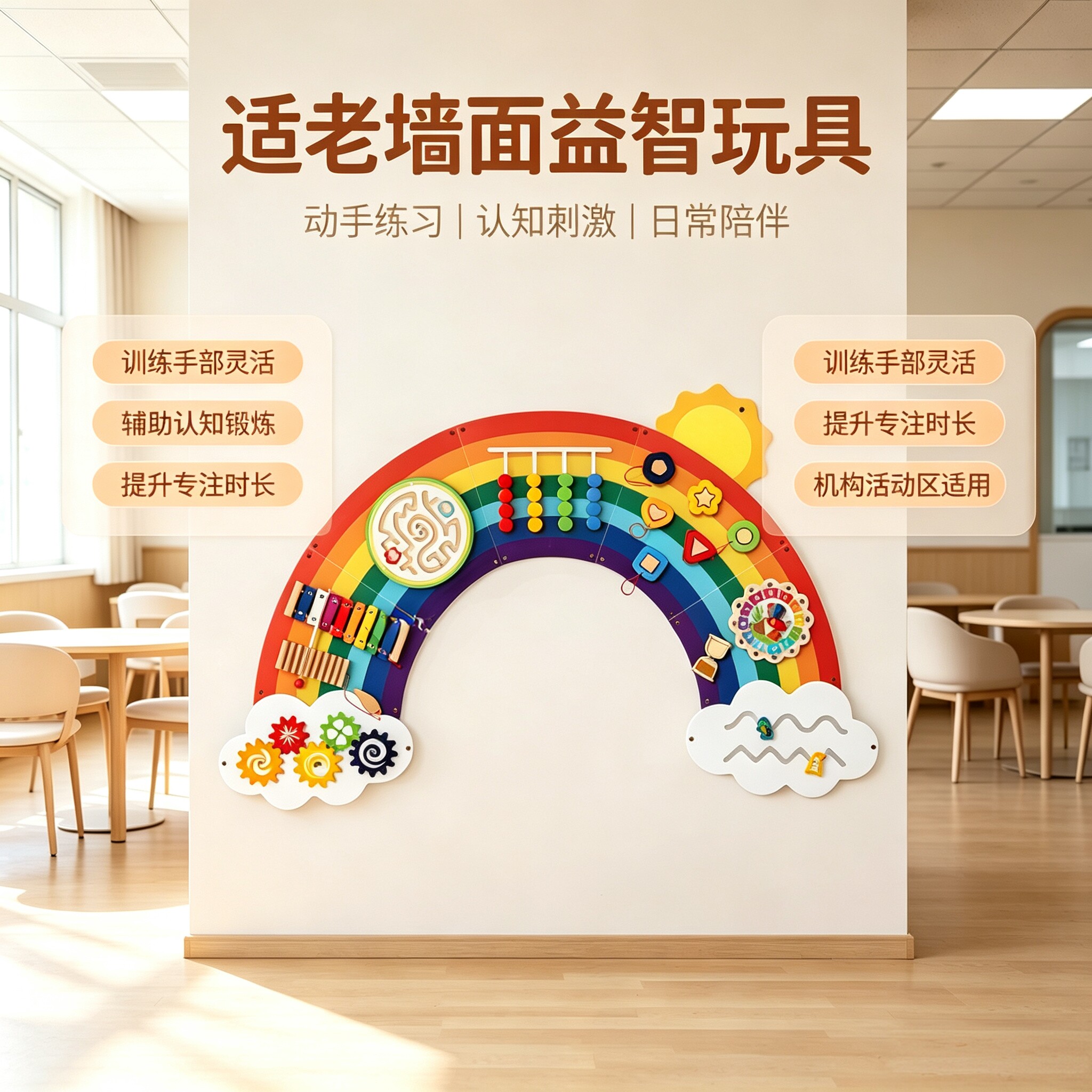 养老院认知症专区墙面益智玩具
