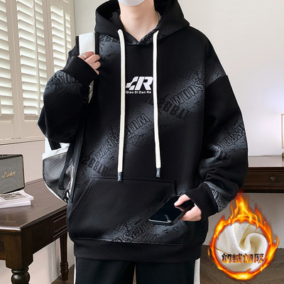 加绒加厚保暖卫衣柔软亲肤面料