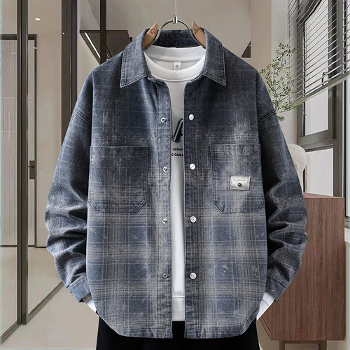 不起球不褪色夹克宽松帅气男生潮