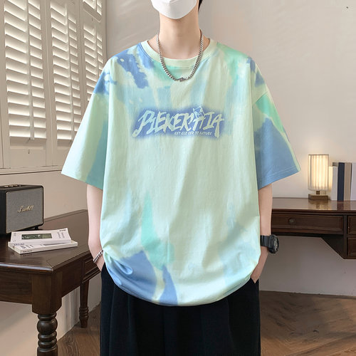 凉感透气青少年夏季宽松短袖T恤