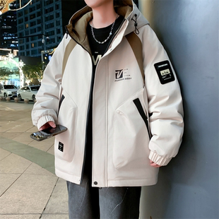 春秋季新款青少年外套男生帅气男装夹克大童初高中学生冲锋衣上衣