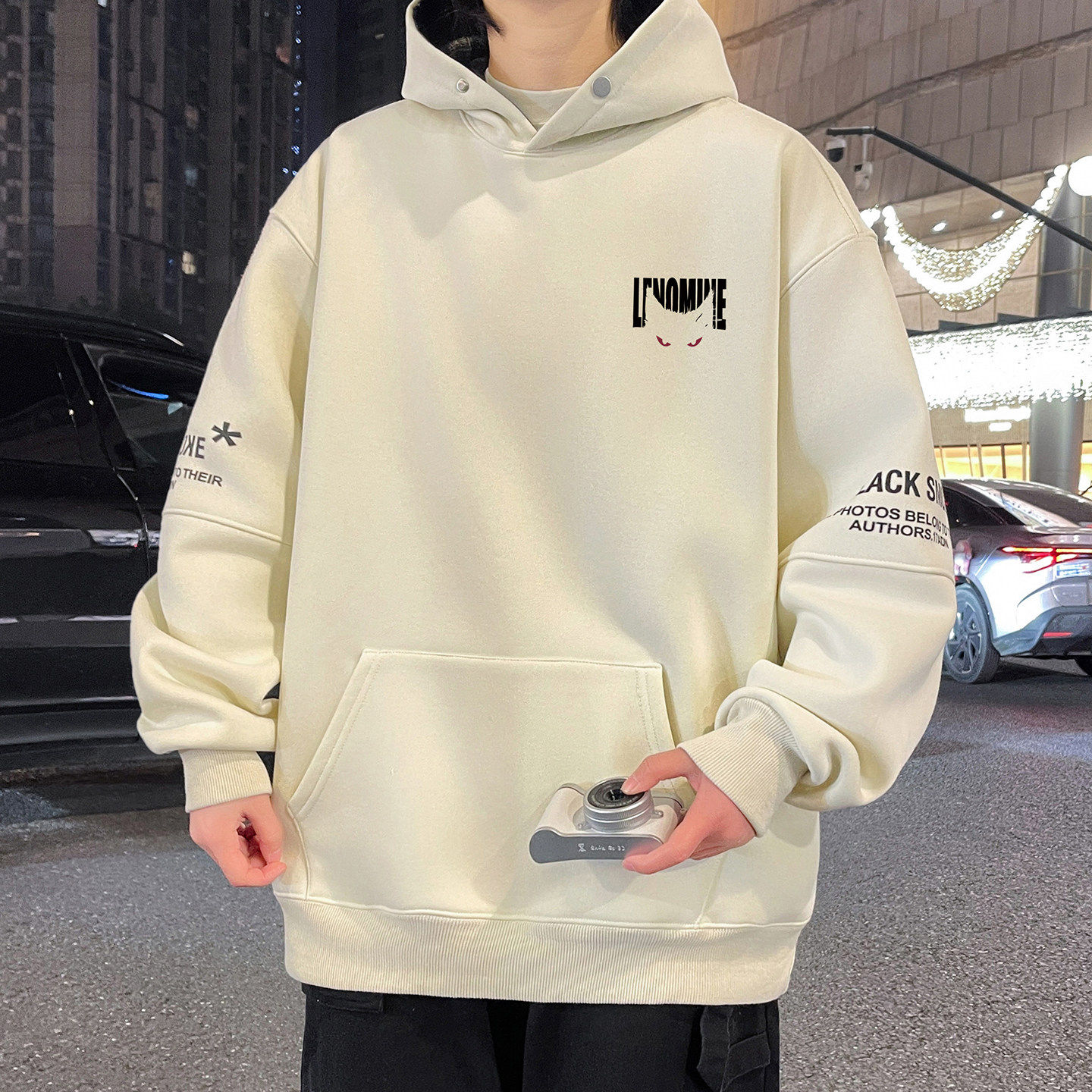 春秋款连帽卫衣男孩初中高中学生帅气外套青少年大童春装运动上衣