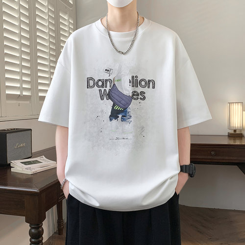 凉感透气青少年夏季宽松短袖T恤
