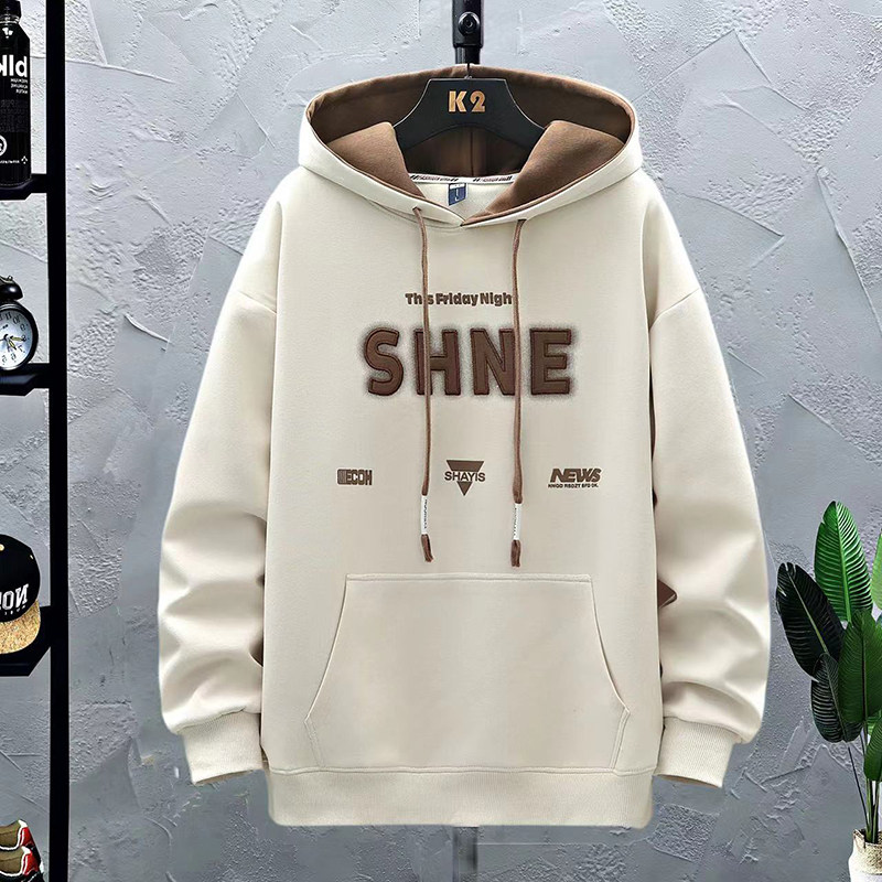 春秋季青少年连帽卫衣男孩高初中学生长袖t恤大童打底衫2026新款