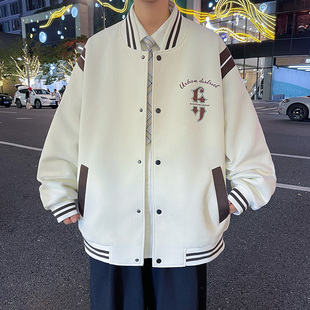 青少年春秋装外套男孩13初中学生潮牌帅气15岁大童棒球服夹克上衣