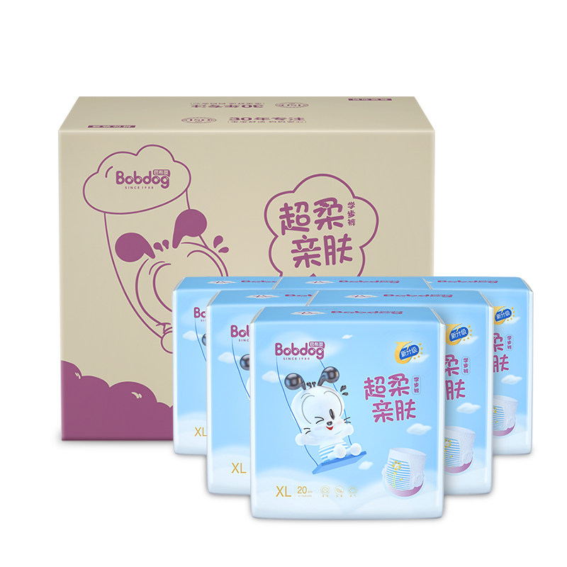巴布豆拉拉裤成长裤婴儿一体裤超柔亲肤m/l/xl/xxl非纸尿裤尿不湿