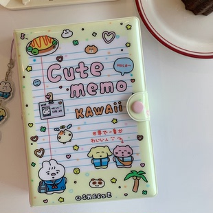 喷嚏士多原创 生徒日记A6活页手账本 PVC笔记日程本拼贴笔记本