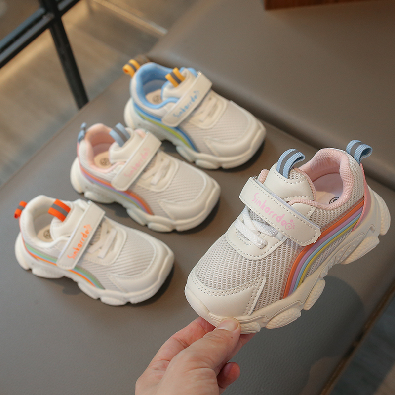 网面透气软底2025春夏新款儿童运动鞋男童女童百搭鞋休闲鞋单鞋