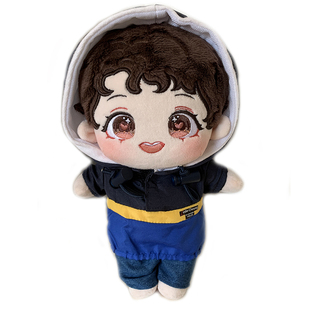 哥哥张国荣公仔会说话的语音棉花娃娃明星同款20cm娃衣服纪念礼物
