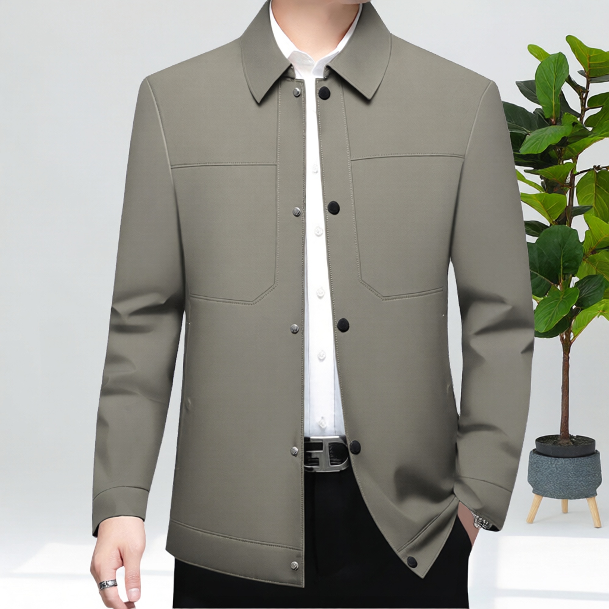 羽绒服男脱卸内胆一衣三穿爸爸装