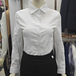 气质职业装 秋工作服正装 工装 白色衬衣 打底修身 女长袖 白衬衫 职业装