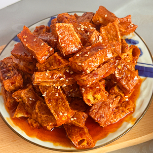 瑶妹脆脆香干湖南特产手工麻辣爆汁虎皮豆干香干办公室休闲小零食