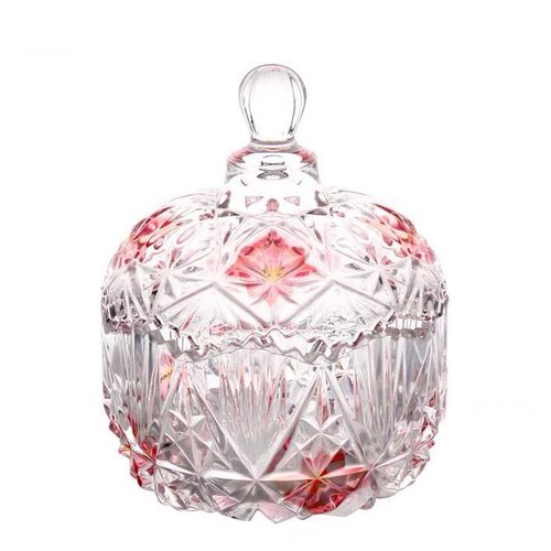 高品质水晶玻璃饰品盒糖果罐棉签笔筒盒烟灰缸花茶罐收纳盒储物罐