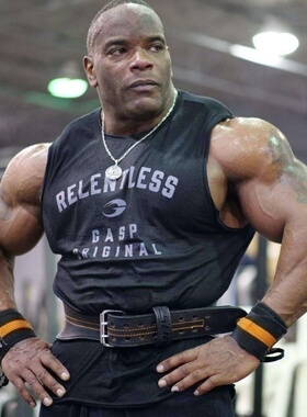 God健身欧美原版正码训练背心纯棉大码健身衣健美t恤无袖坎肩短袖