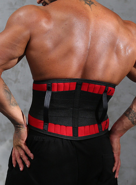 God健身地狱犬钢骨加强束腰训练大力士专业护腰带运动跑步暴汗男