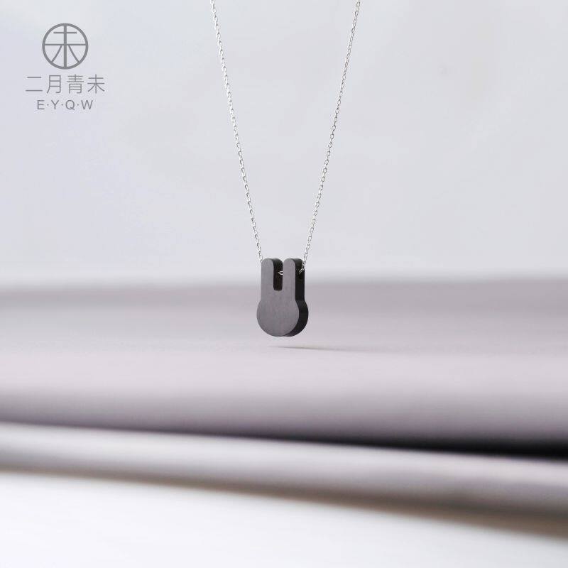 女檀木项链学生可爱简约