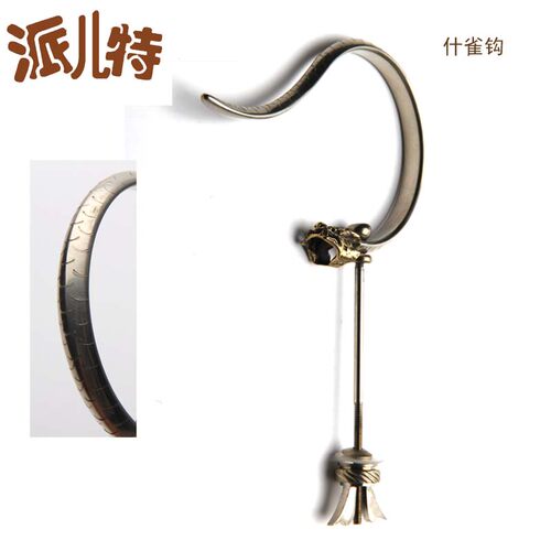 什雀笼白铜龙头鱼纹钩大手工竹笼