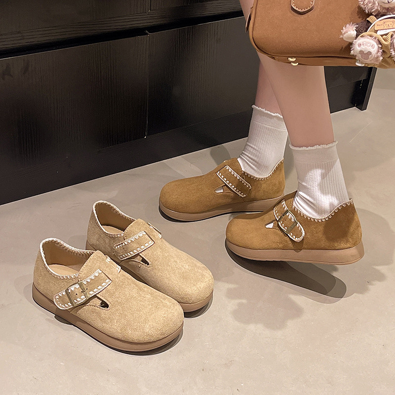 复古风勃肯鞋女2026年春季新款搭扣单鞋百搭休闲鞋圆头软底平底鞋,女鞋,勃肯鞋/软木鞋,淘宝优惠券,粉丝福利购,淘宝优惠卷