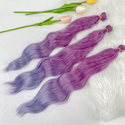 李氏越洋祁煜渐变发色DIY发排BJD/SD娃娃假发棉花娃娃假发柔软丝