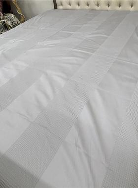 DZ157  灰色80支贡缎棉床单 2.1*2.4