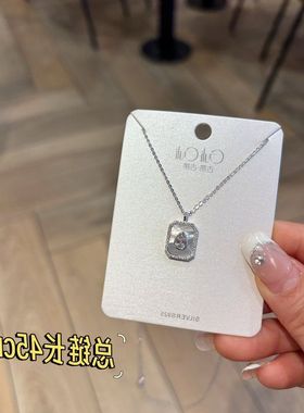 古丽古丽S925纯银项链女小众设计高级感法式轻奢小众锁骨链06984