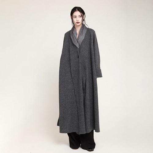 长款双面呢大衣MIAHAN羊毛