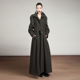 MIAHAN2025秋冬新款 高级感外套高端大气上档次毛呢羊毛大衣女长款