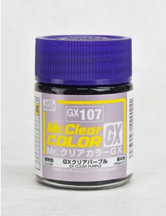 MR.HOBBY/郡仕 GX107 GX透明紫色 18ml油性模型油漆