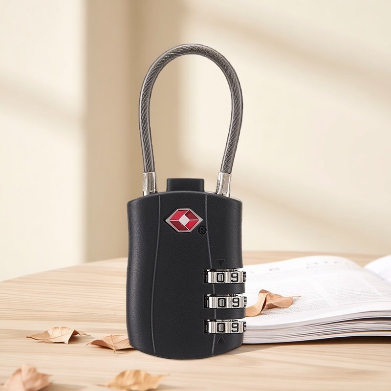 出国海关锁 tsa密码锁拉杆箱包旅行箱防盗锁托运通关锁行李箱挂锁