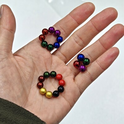 7/8mm彩色强磁巴克球EDC指尖陀螺专用配件磁力球减压玩具DIY替换