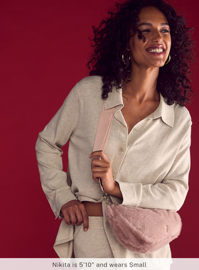 欧美单vict secr秋冬新款亲肤舒适百搭松紧腰针织阔腿裤长裤28154