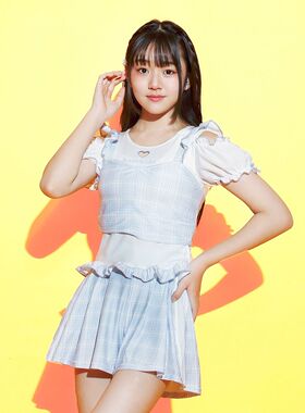 超值日单品牌女童户外泳池游泳泳衣套装T恤背心+短裤三件套26846