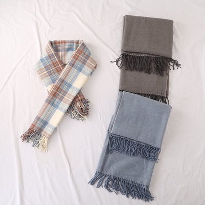 柔软仿羊绒围脖保暖围巾披肩加厚