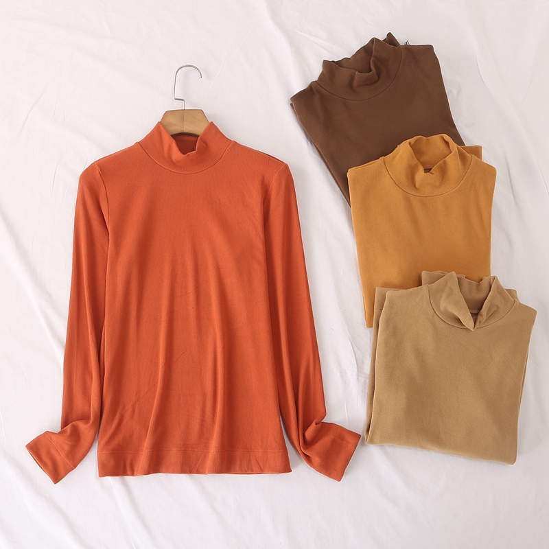 薄绒亲肤舒适针织衫打底衫上衣