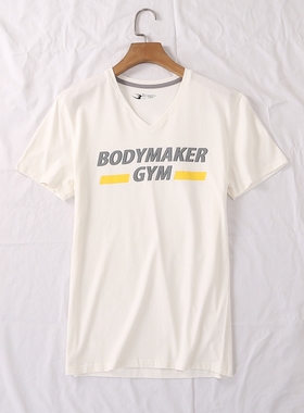 日单运动品牌夏季新款鸡心领字母印花棉短袖T恤休闲上衣男女23153