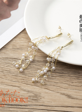 长款小众流苏耳饰耳环女新款潮夏季款纯银针高级感耳坠19547