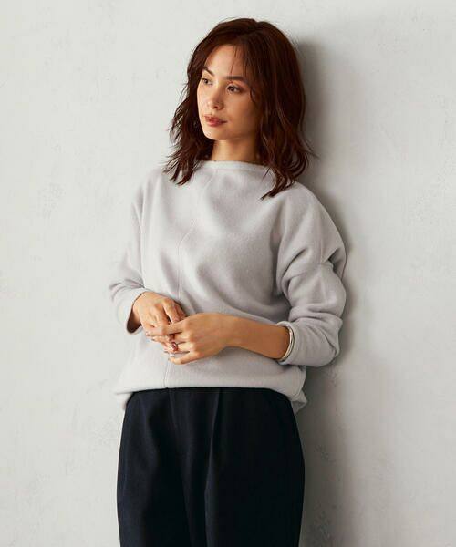 日单品牌春秋冬新款舒适亲肤圆领拼接长袖磨毛毛衣打底衫女25229