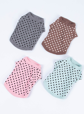 欧美单棉秋冬弹力泰迪比熊雪纳瑞法斗博美小型犬宠物衣服12481