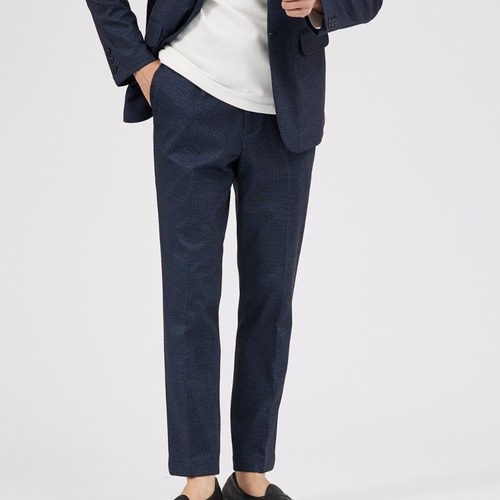 男士休闲裤抽绳收腰一粒扣西装裤