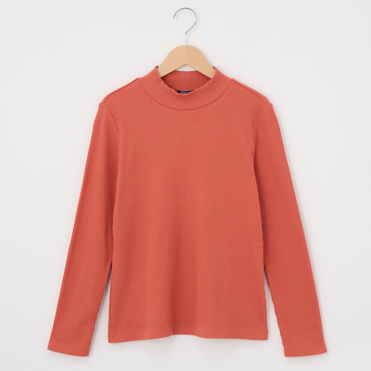 简约打底bi备中领弹力长袖针织衫