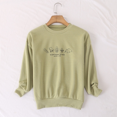 印花加绒保暖卫衣打底衫上衣