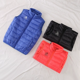 专柜品质秋冬季 轻薄保暖立领羽绒服马甲20255 亲子装 特价 新款 童装