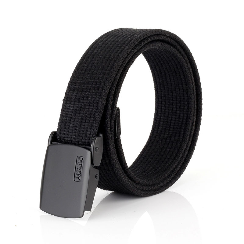 休闲皮带帆布纯棉牛仔裤腰带合金