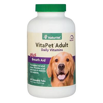 港购美国NaturVet天然宝宠物犬增添營養篇成犬专用長效營養60粒