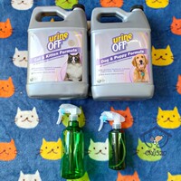 美国Urine off解尿素猫狗家居除臭清洁剂尿渍嘘后水分装200-500ml