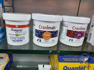 加拿大Cranimals克雷蒙宠物猫咪狗狗蔓越莓粉三种莓眼睛泌尿保健