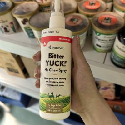 港购美国NaturVet天然宝无色无味宠物犬猫防咬喷雾236ml