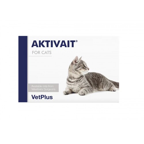 港购 英国VetPlusAktivait腦活素 貓用款(60粒膠囊款)